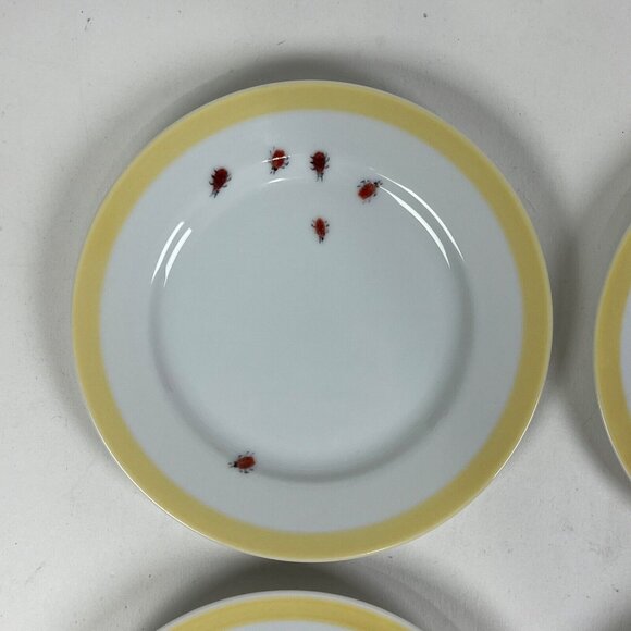 Williams-Sonoma Set of 6 Bugs & Butterflies Appetizer Plates Japan - Picture 7 of 8